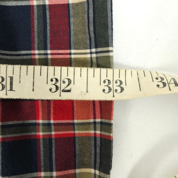 Vintage Chaps Ralph Lauren Mens XL Plaid Long Sleeve Button Down Button Up Shirt - Picture 9 of 9